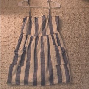 Mild use blue and white sundress